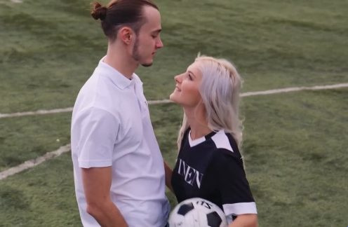 Fucking a prostitute who is passionate about football